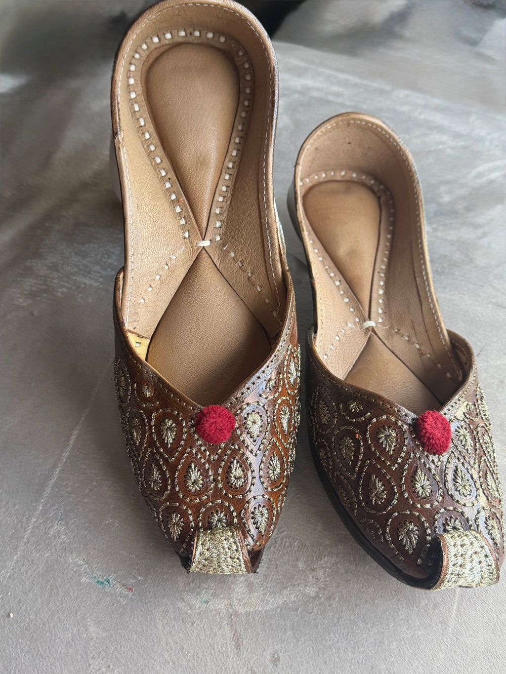 Pure Leather Punjabi Jutti | Traditional Khussa