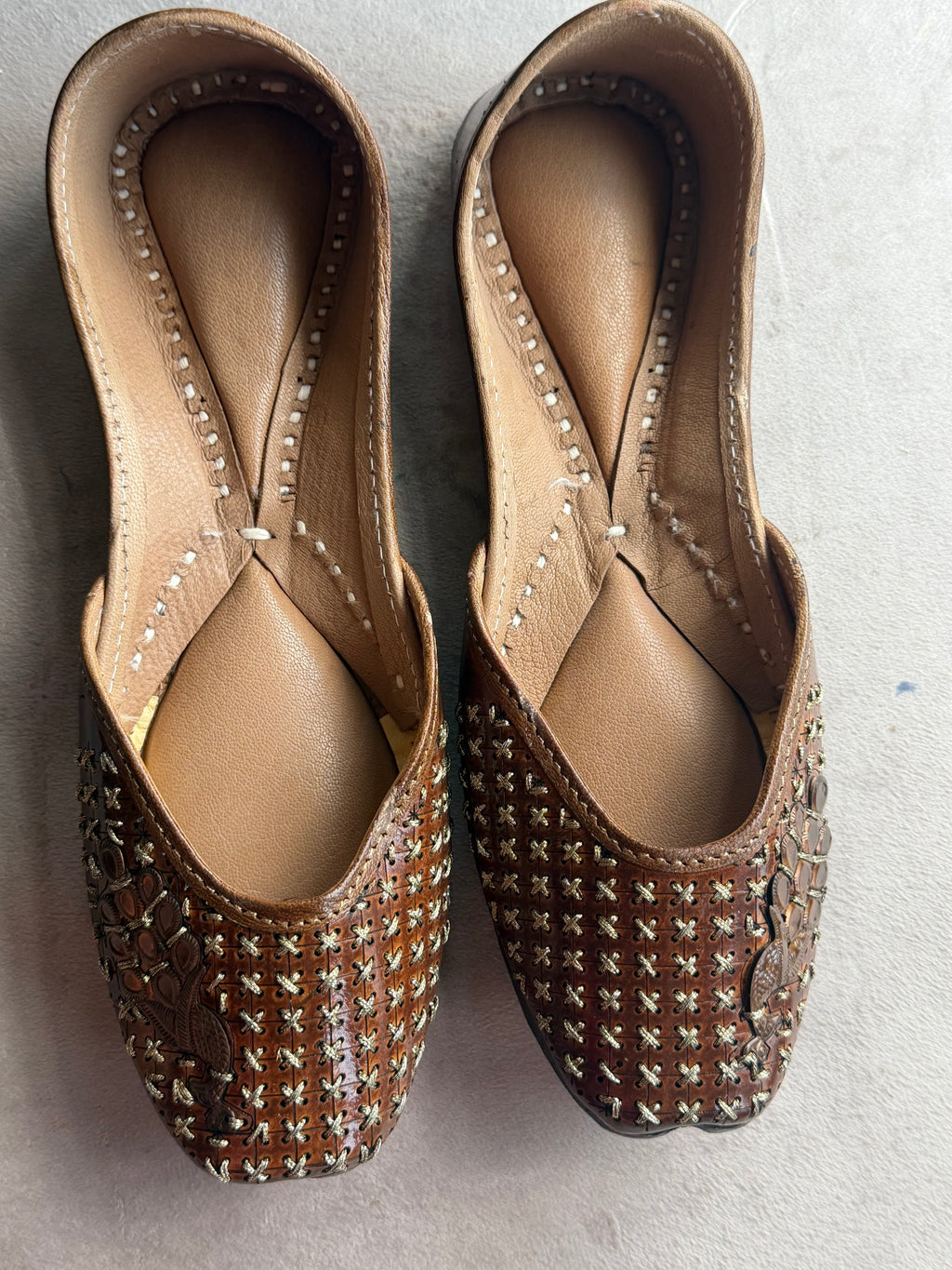 Pure Leather Punjabi Jutti | Traditional Khussa