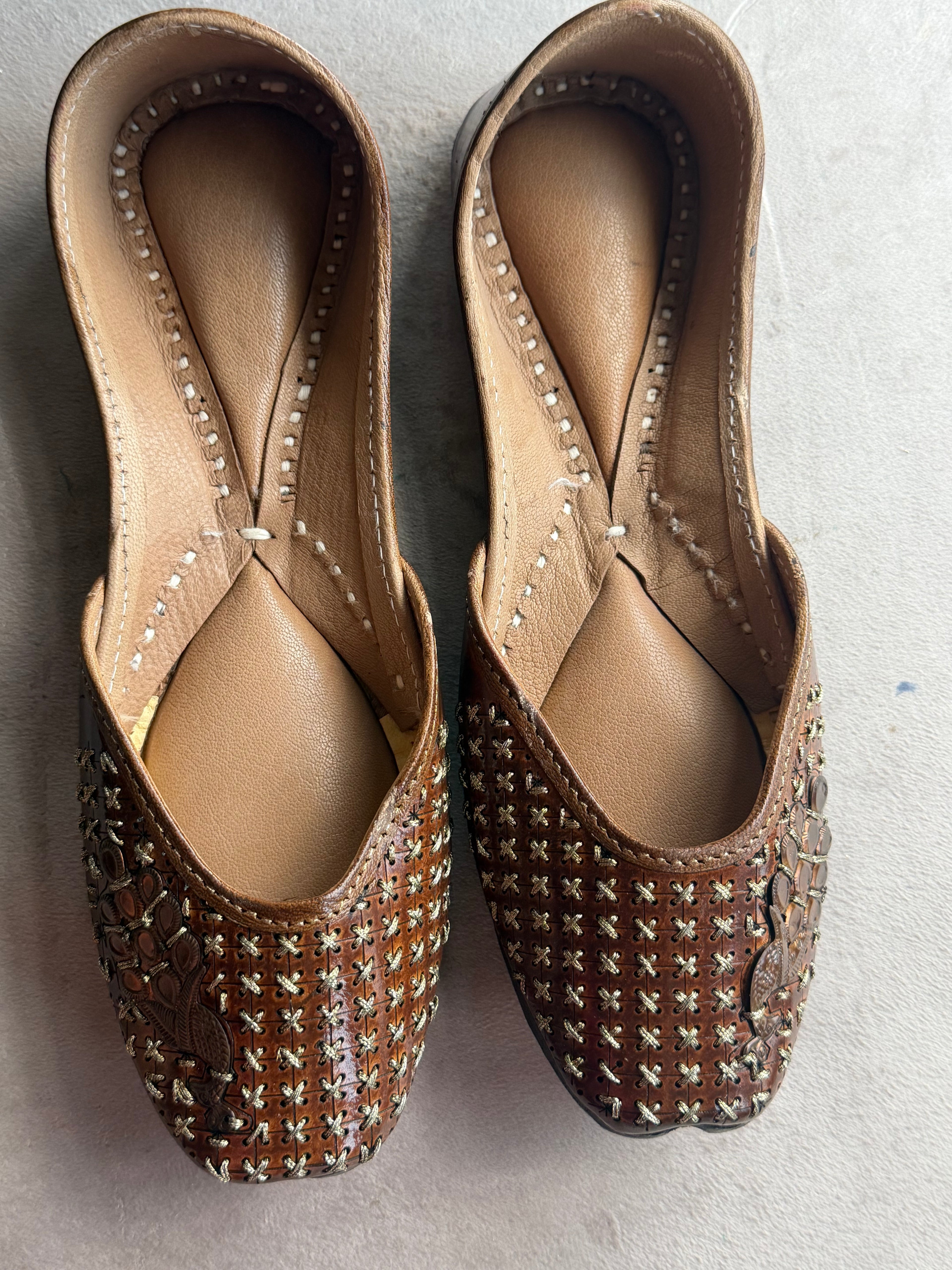 Pure Leather Punjabi Jutti | Traditional Khussa