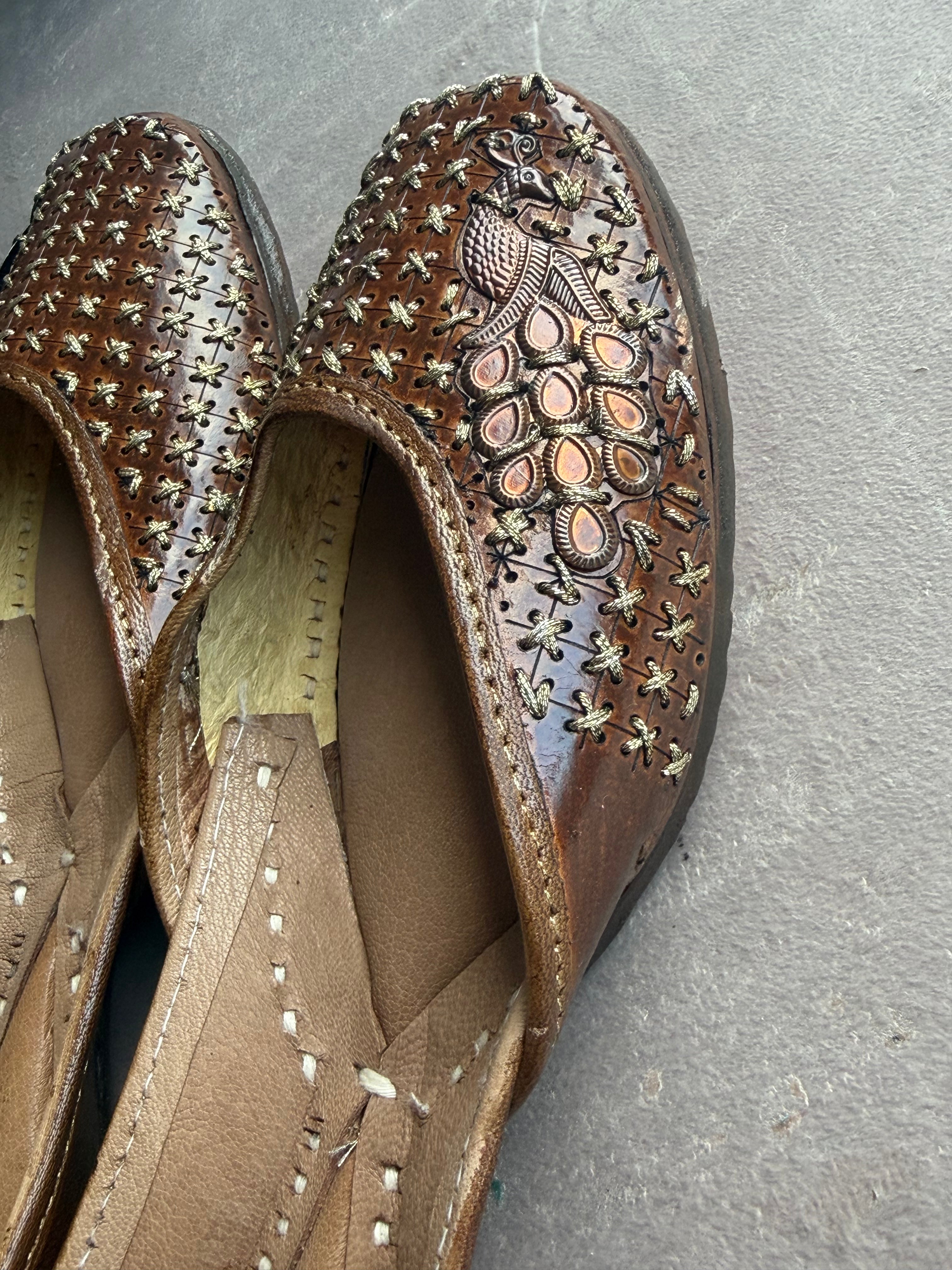 Pure Leather Punjabi Jutti | Traditional Khussa